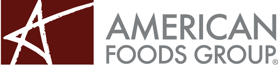 American Foods Group in grey writing