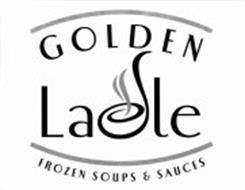 Golden Label Frozen Soups and Sauces logo in black and grey