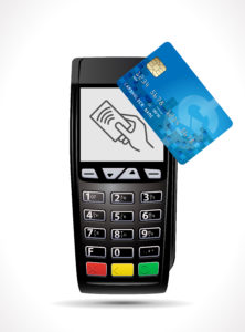 Merchant Solutions logo showing a credit card processing machine