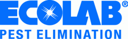 EcoLab Pest Elimination logo in blue and white