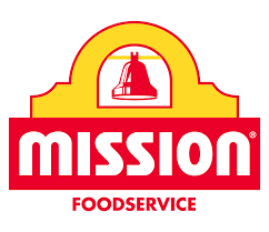 Mission Foodservice logo in red and yellow with a bell