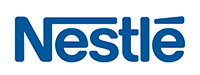 Nestle logo in blue writing