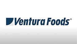 Ventura Foods logo in dark blue writing